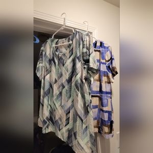 2 JM Collection short sleeve shirts XL